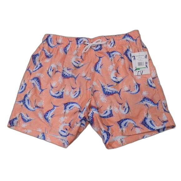 Trunks Beachwear Swimsuit Trunks Sano Short Chambray Sailfish Size Large NWT - Picture 1 of 3